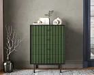 Комод вертикальный с четырьмя ящиками "Эмерсон (Emerson)" арт EM18/green/L №3