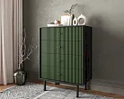 Комод вертикальный с четырьмя ящиками "Эмерсон (Emerson)" арт EM18/green/L №2