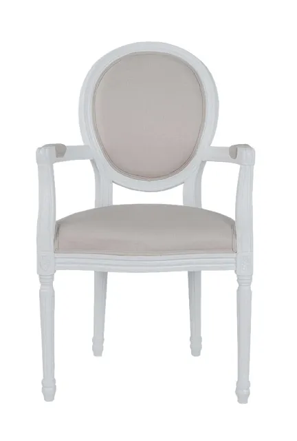 Мягкий стул с подлокотниками Diella Beige в Москве Мягкий стул с подлокотниками Diella Beige