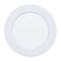 фото 99132 Светодиодный встраиваемый светильник FUEVA 5, 5,5W (LED), ?117, ET26, 650lm, 3000K, сталь, белый/пла