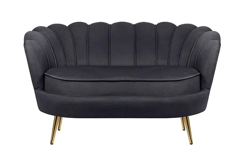 Дизайнерский двухместный диван Pearl Double Black в Москве Дизайнерский двухместный диван Pearl Double Black