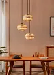 43864 Люстра AMSFIELD 1, 3X40W (E27), ?480, сталь, черный / дерево №0