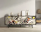 Комод с четыремя дверками "Эмерсон (Emerson)" by Kandinsky арт EM01/Print_01 №3