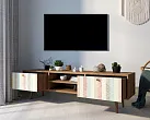 Комод "Бербер (Berber)" с нишей низкий под TV принт 45 арт BB49/Print_45 №1