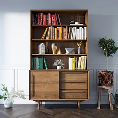купить Стеллаж "Бруни (Bruni)" с дверками арт BR-01 в интернет-магазине