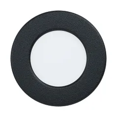 купить красивые 99142 Светодиодный встраиваемый светильник FUEVA 5, 2,7W (LED), ?86, ET26, 300lm, 3000K, сталь, черный/пл в интернет-магазине