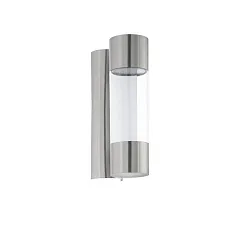 стильные 96013 Уличный светодиодный светильник настенный ROBLEDO, 2х3,7W(LED), H260, нерж. сталь/пластик, пр