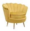 Низкое кресло ракушка Pearl Yellow №1