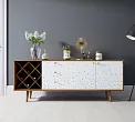 Комод "Бербер (Berber)" удлиненный с бутылочницей 15 принт арт BB15/Print_15 №0