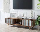 Консоль в Скандинавском стиле под TV "Бруни (Bruni) принт 1" арт BR-22/print_1 №2