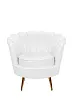Низкое кресло ракушка Pearl White №0