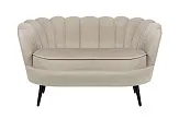 Дизайнерский диван Pearl Double Taupe на черных ножках №0