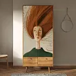 Шкаф двухстворчатый "Бербер (Berber) Арт Рыжая девушка" арт BB16/Art1 №0