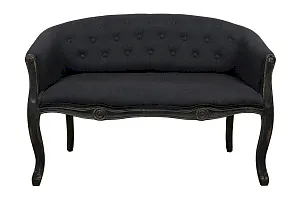 стильный Двухместный дизайнерский диван Kandy Double Black Old