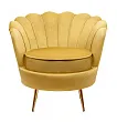 Низкое кресло ракушка Pearl Yellow №0