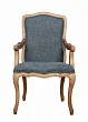 Мягкий стул с подлокотниками Wallis Blue №0