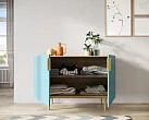 Комод с двумя дверками "Лайн (Line)" LN01/GR1/blue №1