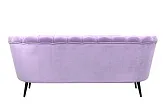 Диван ракушка для гостиниц Pearl Triple Purple на черных ножках №3