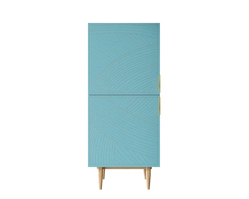 Вертикальный комод с двумя дверками "Лайн (Line)" LN05/GR1/blue в Москве Вертикальный комод с двумя дверками "Лайн (Line)" LN05/GR1/blue