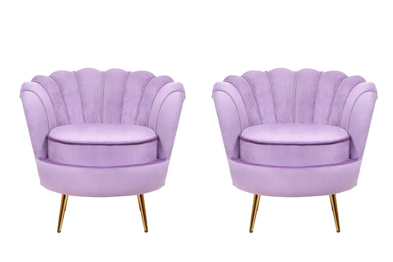 Комплект кресел ракушка Pearl Purple в Москве Комплект кресел ракушка Pearl Purple