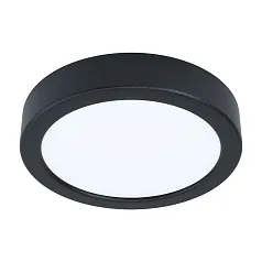 купить 99222 Светодиодный накладной светильник FUEVA 5, 10,5W (LED), ?160, H28, 1200lm, 3000K, сталь, черный/ в интернет-магазине
