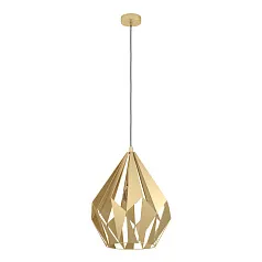 купить 43815 Подвесной потолочный светильник (люстра) CARLTON, 1Х60W, E27, H1100, ?385, сталь, золотой