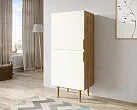 Вертикальный комод с двумя дверками "Лайн (Line)" LN05/GR1/beige №2