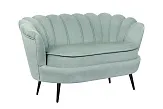 Диван ракушка Pearl Double Green на черных ножках №1