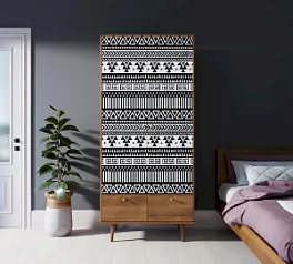 купить красивый Шкаф двухстворчатый "Бербер (Berber)" принт 19 арт BB16/Print_19 в интернет-магазине