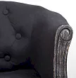 Низкое кресло ретро Kandy Black Old №6