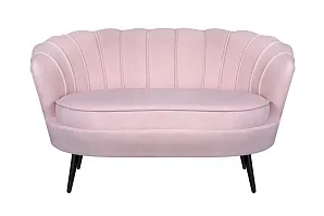 купить стильный Диван ракушка Pearl Double Pink на черных ножках