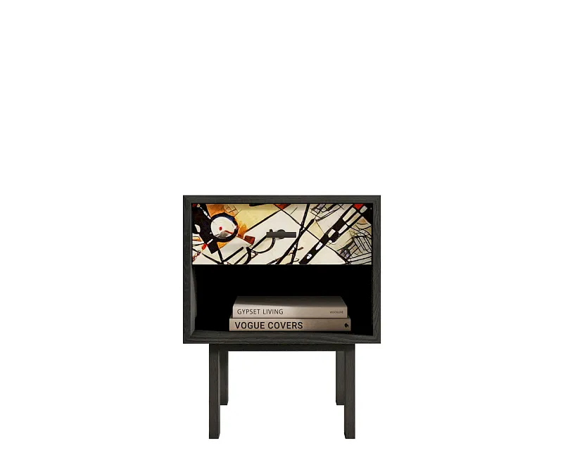 Тумбочка с верхним ящиком "Эмерсон (Emerson)" by Kandinsky арт EM11/Print_01