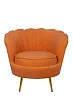 Низкое кресло ракушка Pearl Orange Boucle №0 в Москве