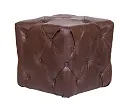 Дизайнерский пуф Amrit Brown Leather №0
