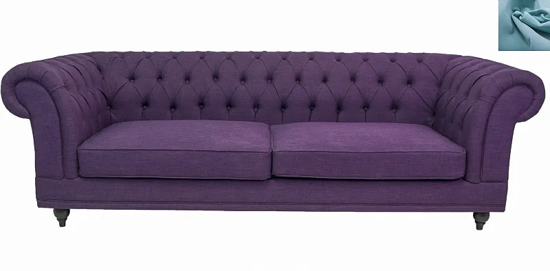 Диван мягкий арт-деко Neylan Purple голубой в Москве Диван мягкий арт-деко Neylan Purple голубой
