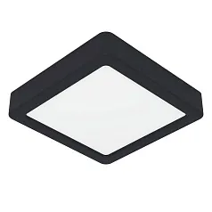 купить 900643 Накладной светильник FUEVA 5, 11W (LED), 3000K, IP44, L160, B160, H28, сталь, черный / пластик, белый