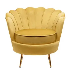 купить Низкое кресло ракушка Pearl Yellow в интернет-магазине