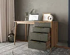 Стол рабочий "Лайн (Line)" одной тумбой R23/browngrey №1
