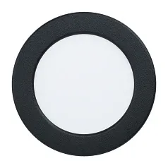 купить стильные 99157 Светодиодный встраиваемый светильник FUEVA 5, 5,5W (LED), ?117, ET26, 700lm, 4000K, сталь, черный/пл в интернет-магазине