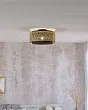 43979 Потолочный светильник SANDBACH, 1X40W (E27), ?420, сталь, черный, латунь №0