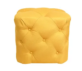 Дизайнерский пуф Amrit Yellow в интерьере