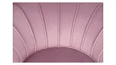 Кресло ракушка Pearl Pink на черных ножках №5