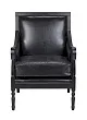 Классическое американское кресло Colin Black Leather №0 в Москве
