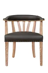 Стул в стиле ретро Tanner Genuine Brown Leather в интерьере