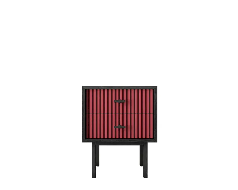 Тумбочка с двумя ящиками "Эмерсон (Emerson)" арт EM16/red/L в Москве Тумбочка с двумя ящиками "Эмерсон (Emerson)" арт EM16/red/L