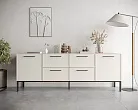 Комод две дверки и четыре ящика "Николь (Nicole)" цвет Белый, арт NEM19 №4