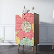 Комод высокий "Бербер (Berber)" принт 5 арт BB10/Print_05 №0