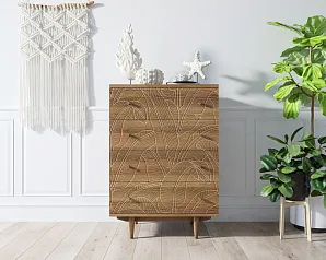 фото Комод "Boho" на 4 ящика джангл арт BH10 в интерьере