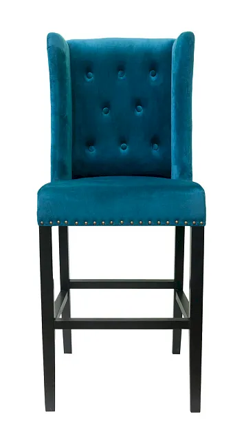 Дизайнерский барный стул Skipton Blue Velvet в Москве Дизайнерский барный стул Skipton Blue Velvet