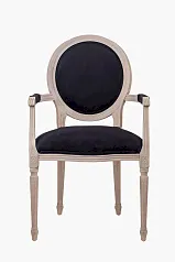 купить Мягкий стул с подлокотниками Delo Arm Black Velvet